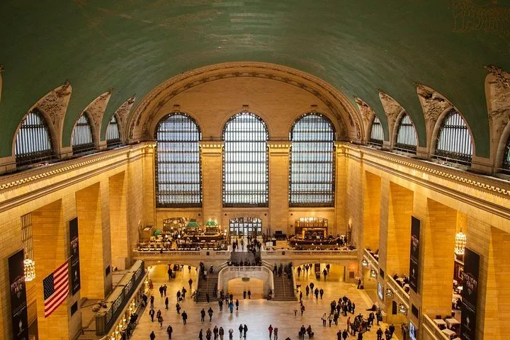 Grand Central Terminal main concourse seen from above on a New York architecture tour of the station
